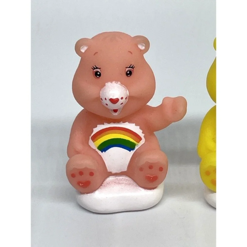 Care Bears Sitting on‎ White Clouds Figures PVC Cake Toppers LOT of 6 TCFC
